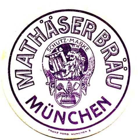 mnchen m-by mathser rund 1a (215-mathserbru schutz marke-violett)